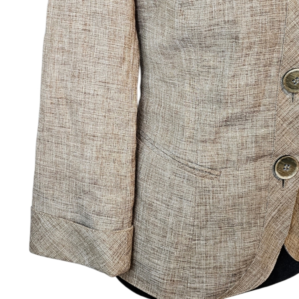 Lafayette 148 NY Wool Linen Blend Tweed Blazer - NWOT - Size 2 - Picture 5 of 6